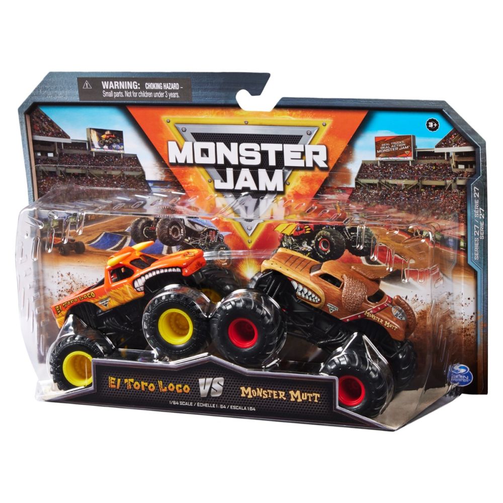 Комплект от 2 коли, Monster Jam, El Toro Loco Vs Monster Mutt, 1:64, 20144307