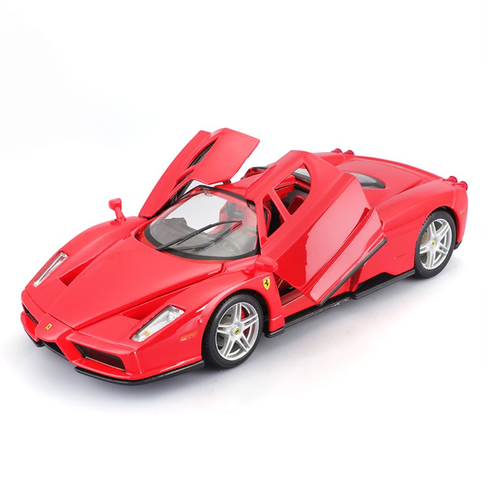 Комплект за сглобяване на метална количка, Maisto, Ferrari Enz, 35 piese, 1:24, Червена