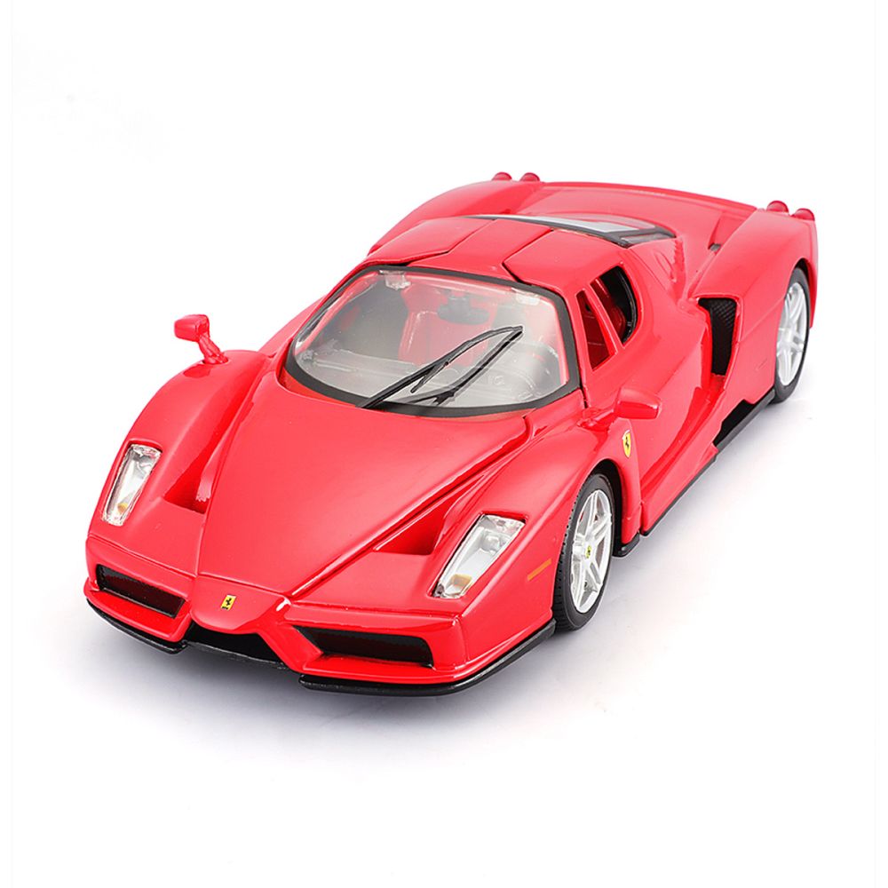 Комплект за сглобяване на метална количка, Maisto, Ferrari Enz, 35 piese, 1:24, Червена
