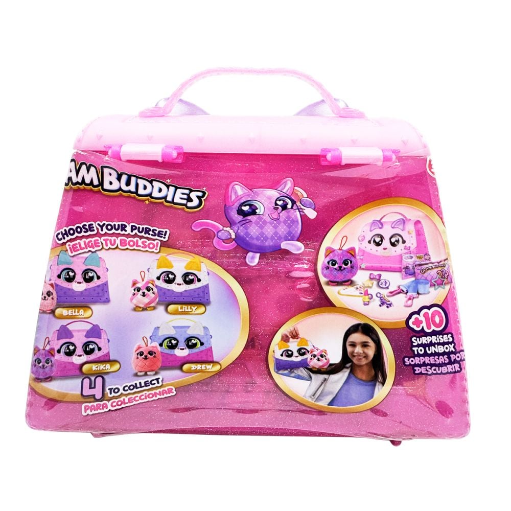 Плюшена играчка изненада в чантичка, Glam Buddies, Kittens, 10 изненади