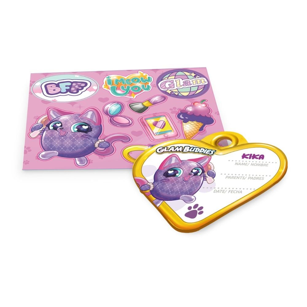 Плюшена играчка изненада в чантичка, Glam Buddies, Kittens, 10 изненади