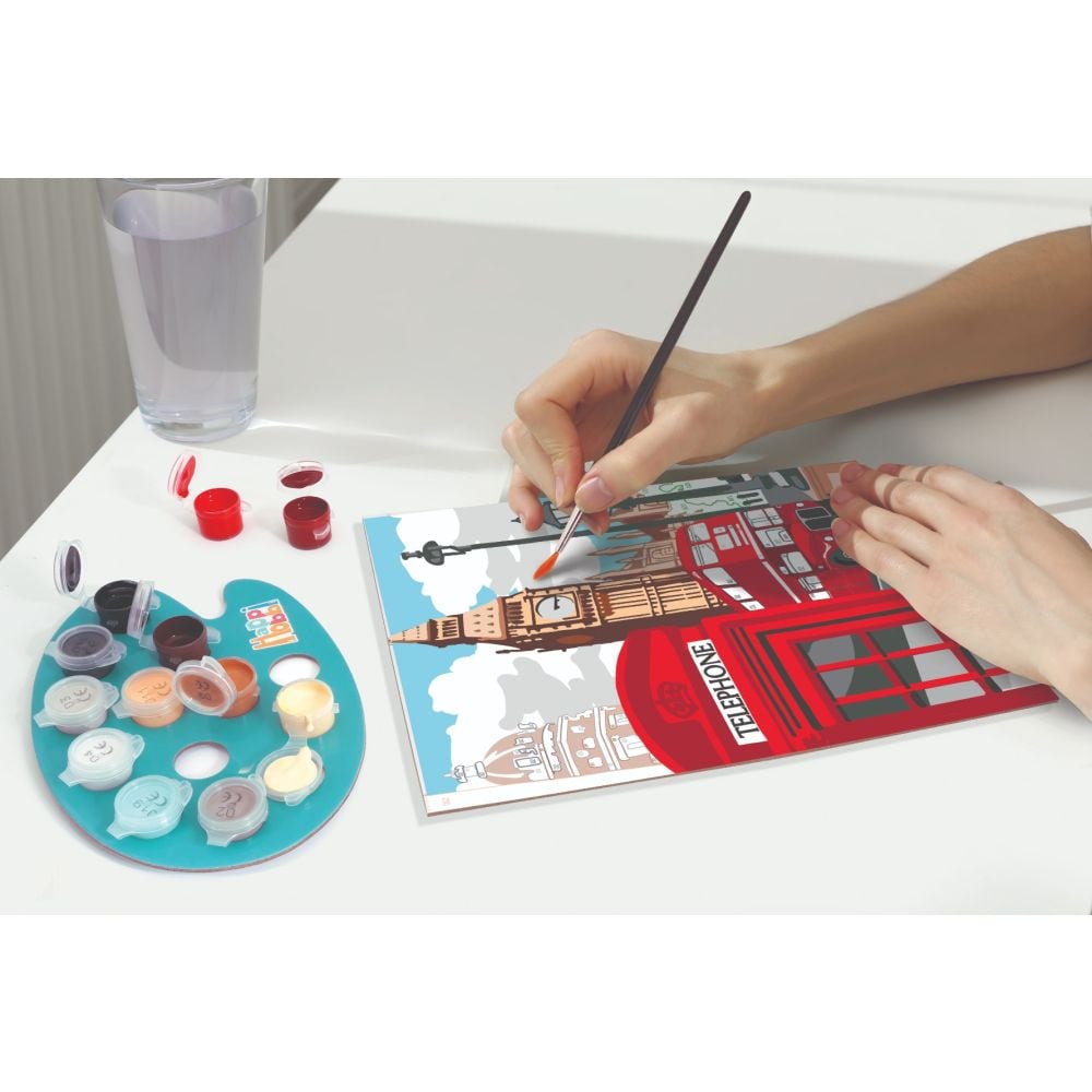 Комплект за рисуване по номера, Happi Hobbi, Paint and frame, Величествен Лондон
