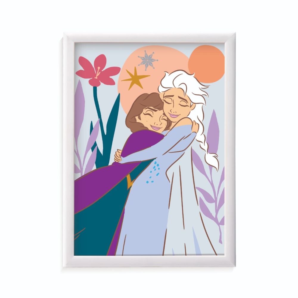 Комплект за рисуване по номера, Happi Hobbi, Paint and frame, Замръзналото кралство