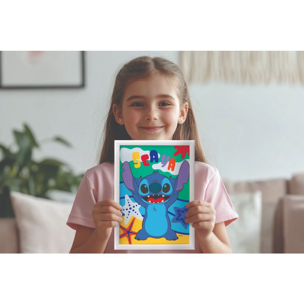 Комплект за рисуване по номера, Happy Hobby, Paint and frame, Stitch