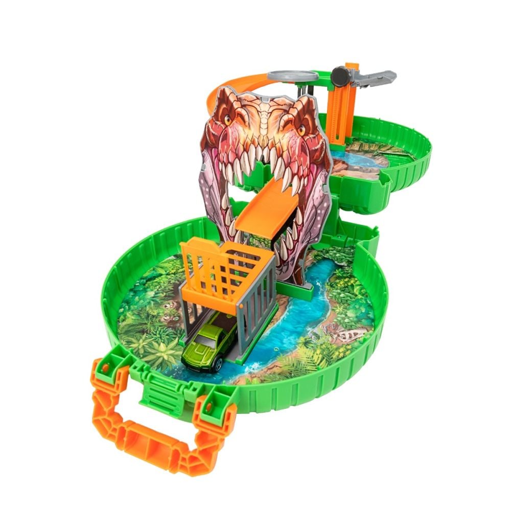 Комплект писта динозавър и количка, Teamsterz, Dino Hunt