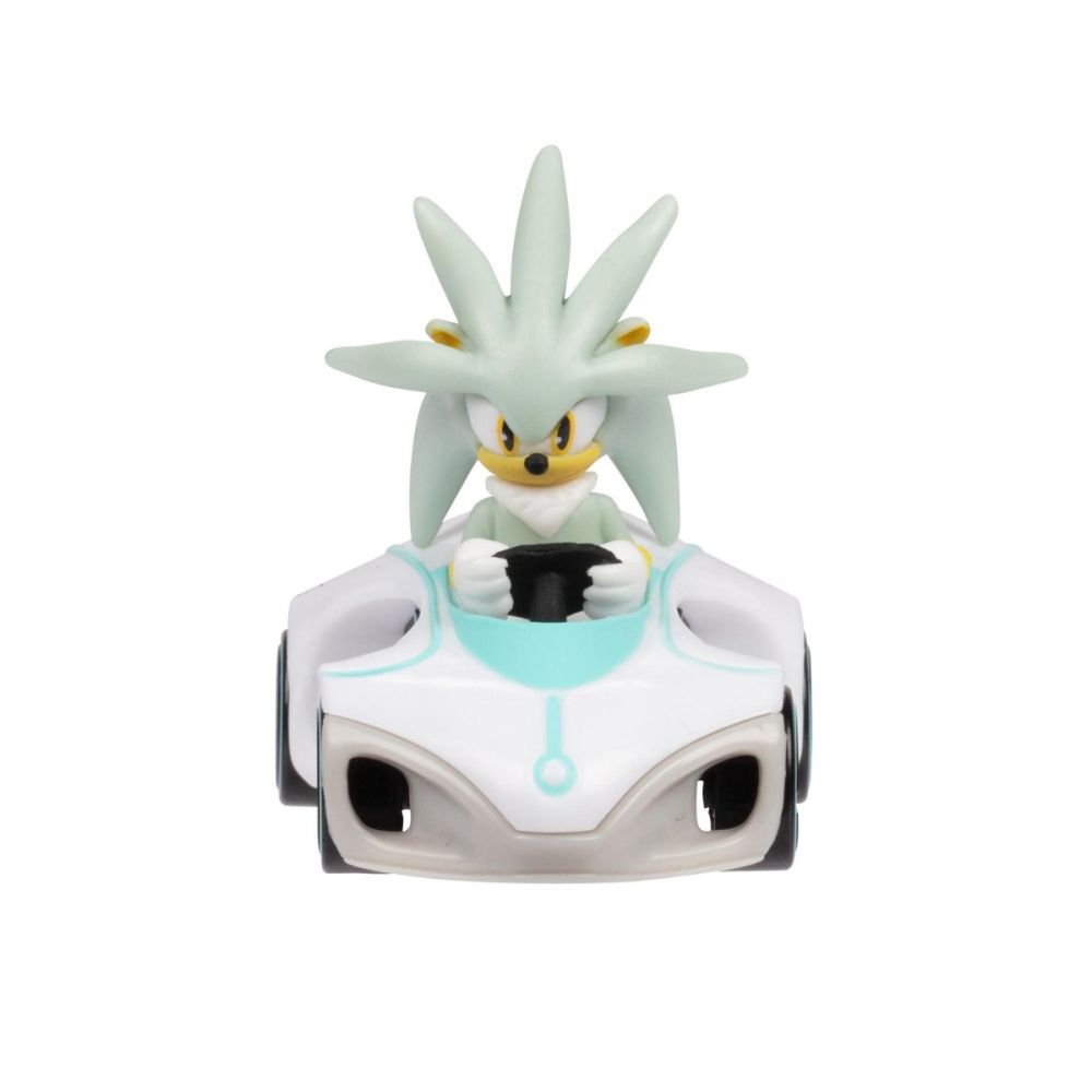 Фигурка с метална количка, Sonic the Hedgehog, Silver, 1:64