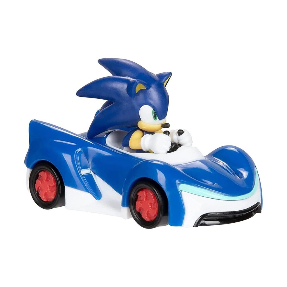 Фигурка с метална количка, Sonic the Hedgehog, Sonic, 1:64