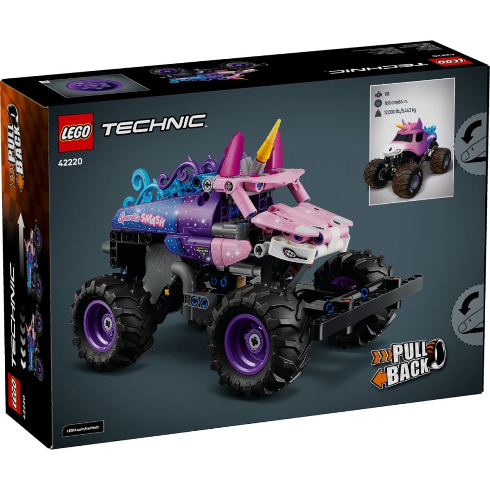 LEGO® Technic - Monster Jam™ Sparkle Smash™ с издърпване назад (42220)