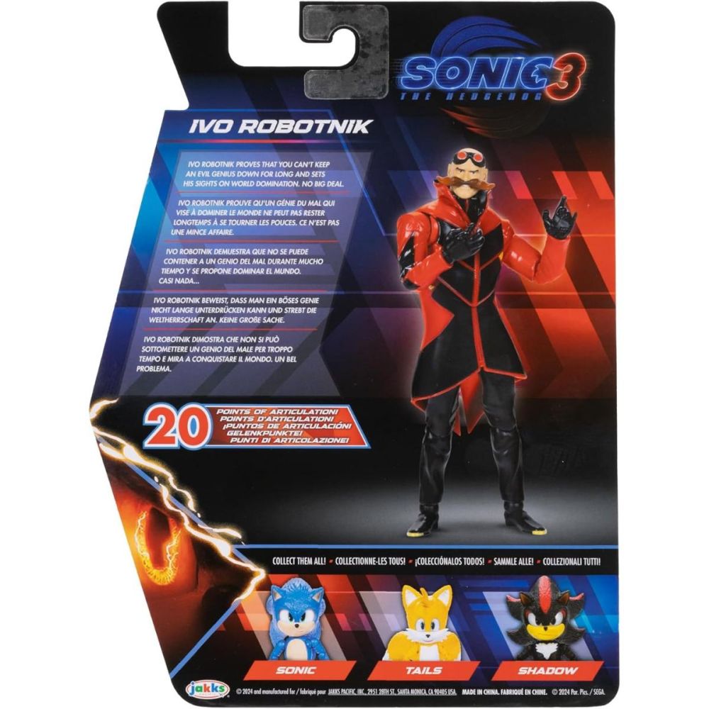 Подвижна фигурка, Sonic the Hedgehog 3, Ivo Robotnik