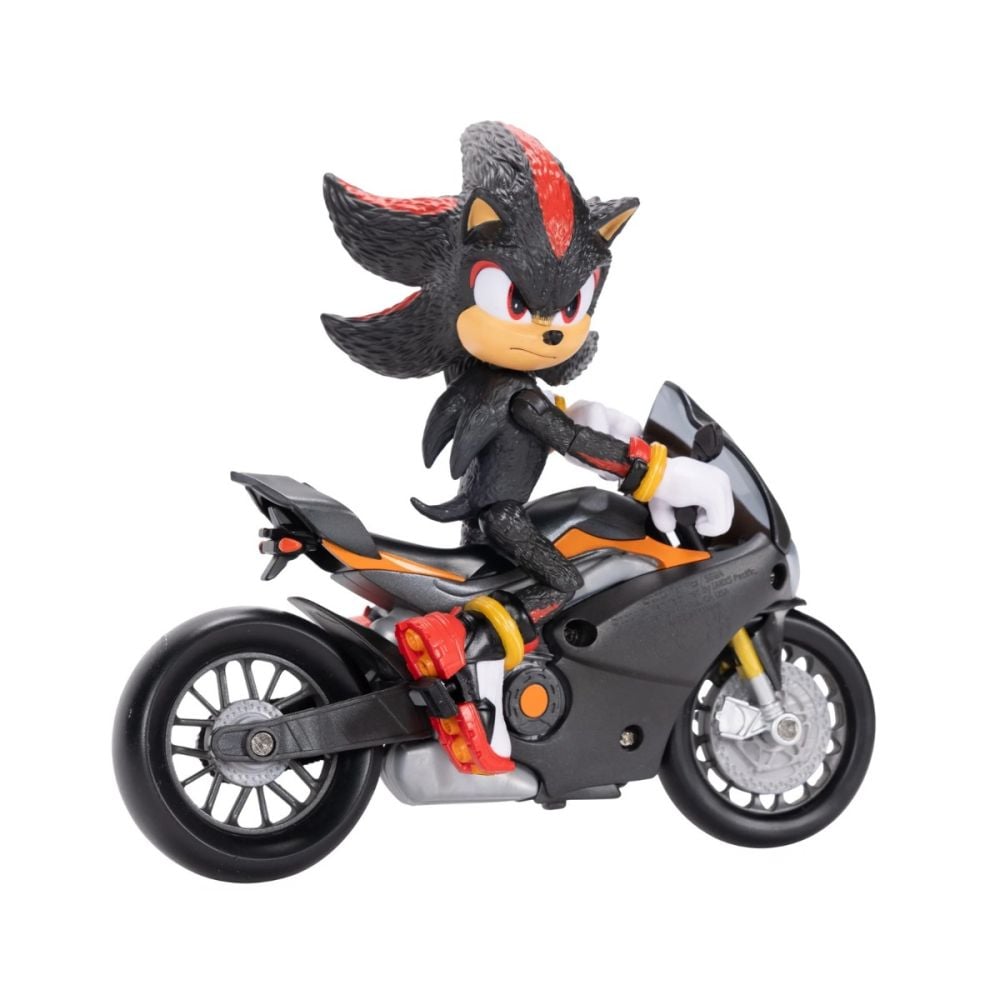 Комплект за игра, Sonic the Hedgehog, Шадоу с мотоциклет, 13 см