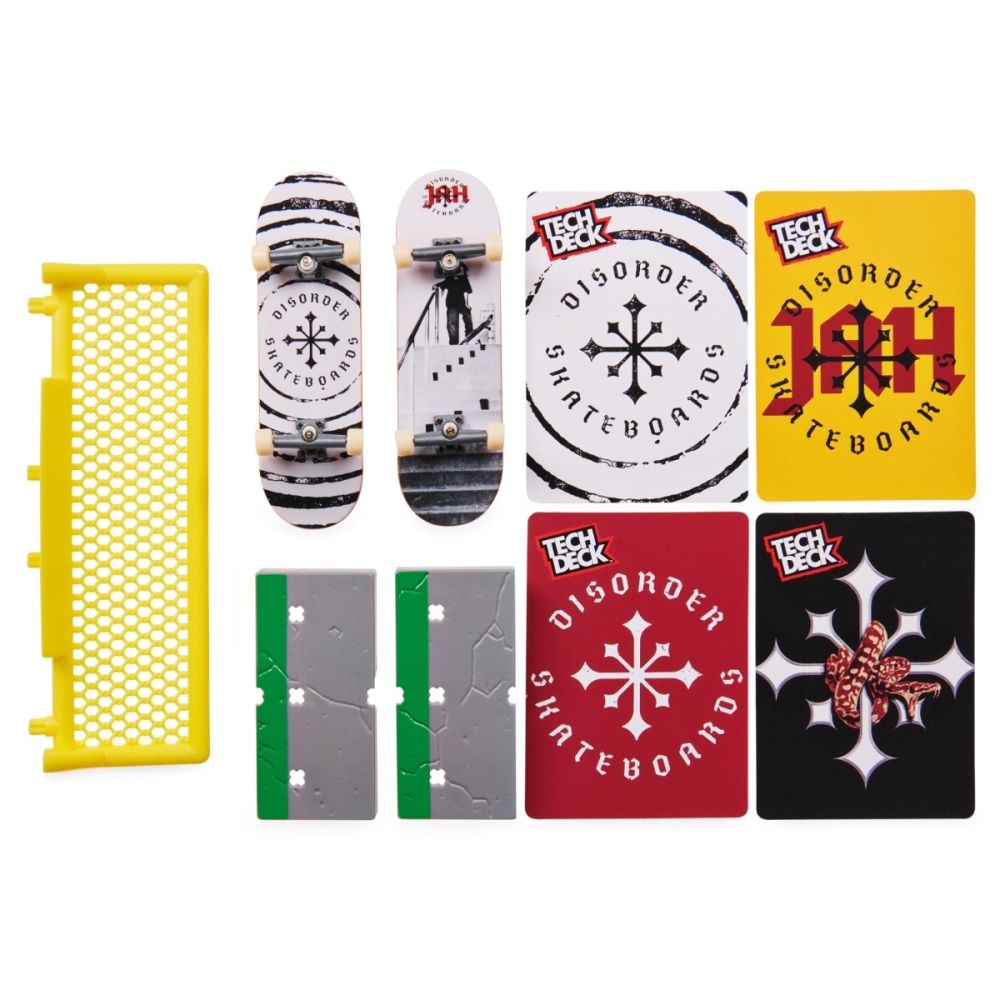 Комплект от 2 мини скейтборда с препятствие, Tech Deck, Disorder, 20141294