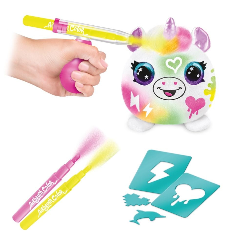 Мини плюшена играчка изненада, Airbrush Plush, Neon S2