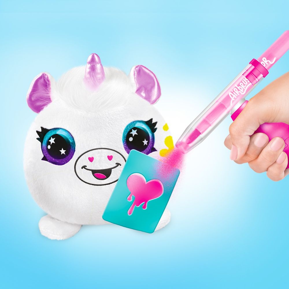 Мини плюшена играчка изненада, Airbrush Plush, Neon S2