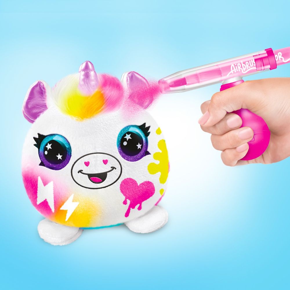 Мини плюшена играчка изненада, Airbrush Plush, Neon S2