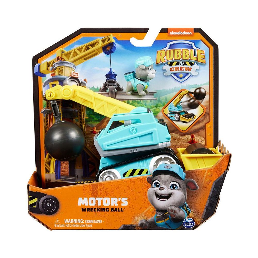 Комплект строително превозно средство и фигурка, Rubble & Crew, Motor, 20150802