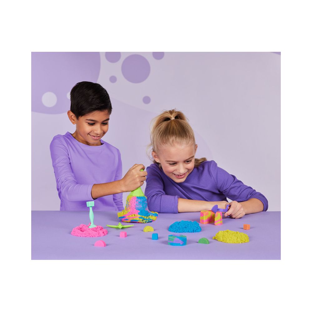 Комплект за игра с пясък и различни формички, Kinetic Sand, Squish N Create, 20139539
