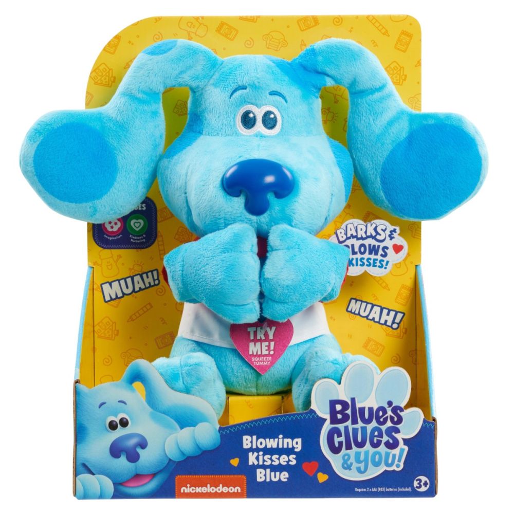 Интерактивна плюшена играчка, Blues Clues and You, Blowing Kisses Blue