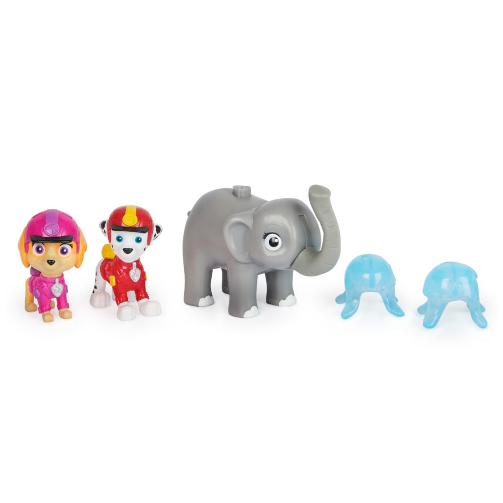 Комплект фигурки, Paw Patrol, Jungle Pups, Skye, Marshall и Elefantul, 20143983
