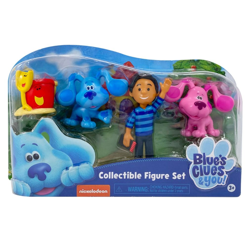 Комплект 4 фигурки, Blues Clues and You, Blue, Magenta, Josh and Shovel and Pail