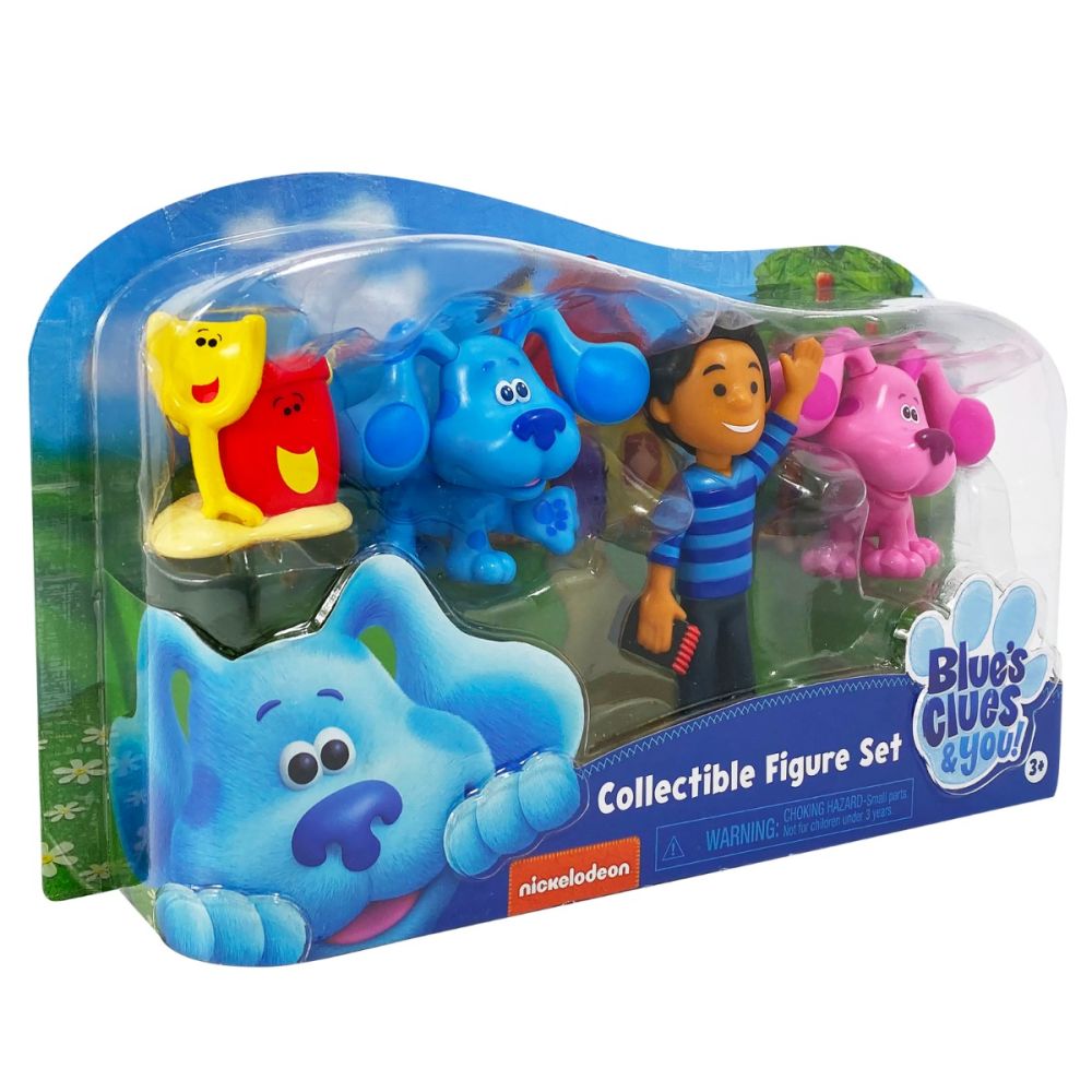 Комплект 4 фигурки, Blues Clues and You, Blue, Magenta, Josh and Shovel and Pail