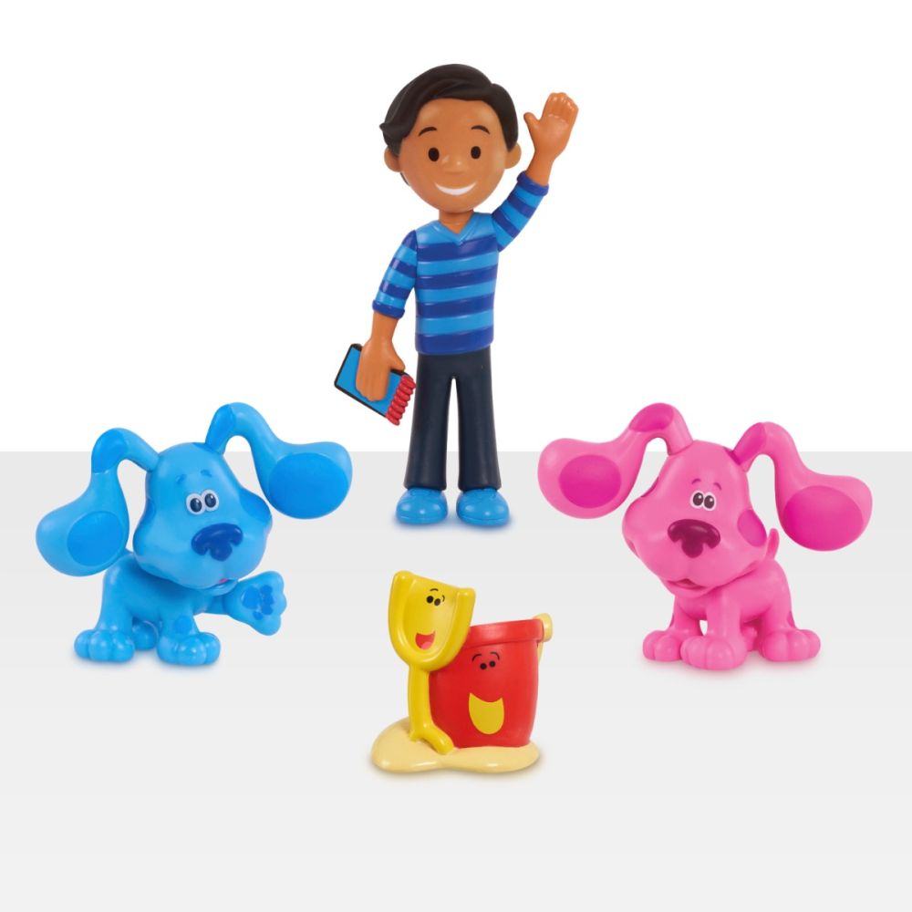 Комплект 4 фигурки, Blues Clues and You, Blue, Magenta, Josh and Shovel and Pail