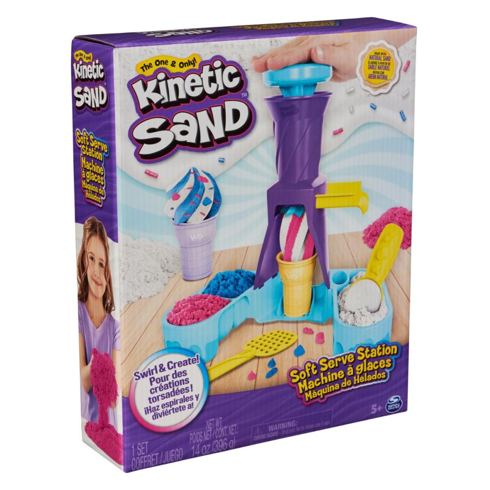 Комплект за игра с пясък, Kinetic Sand, Машина за сладолед, 20144685