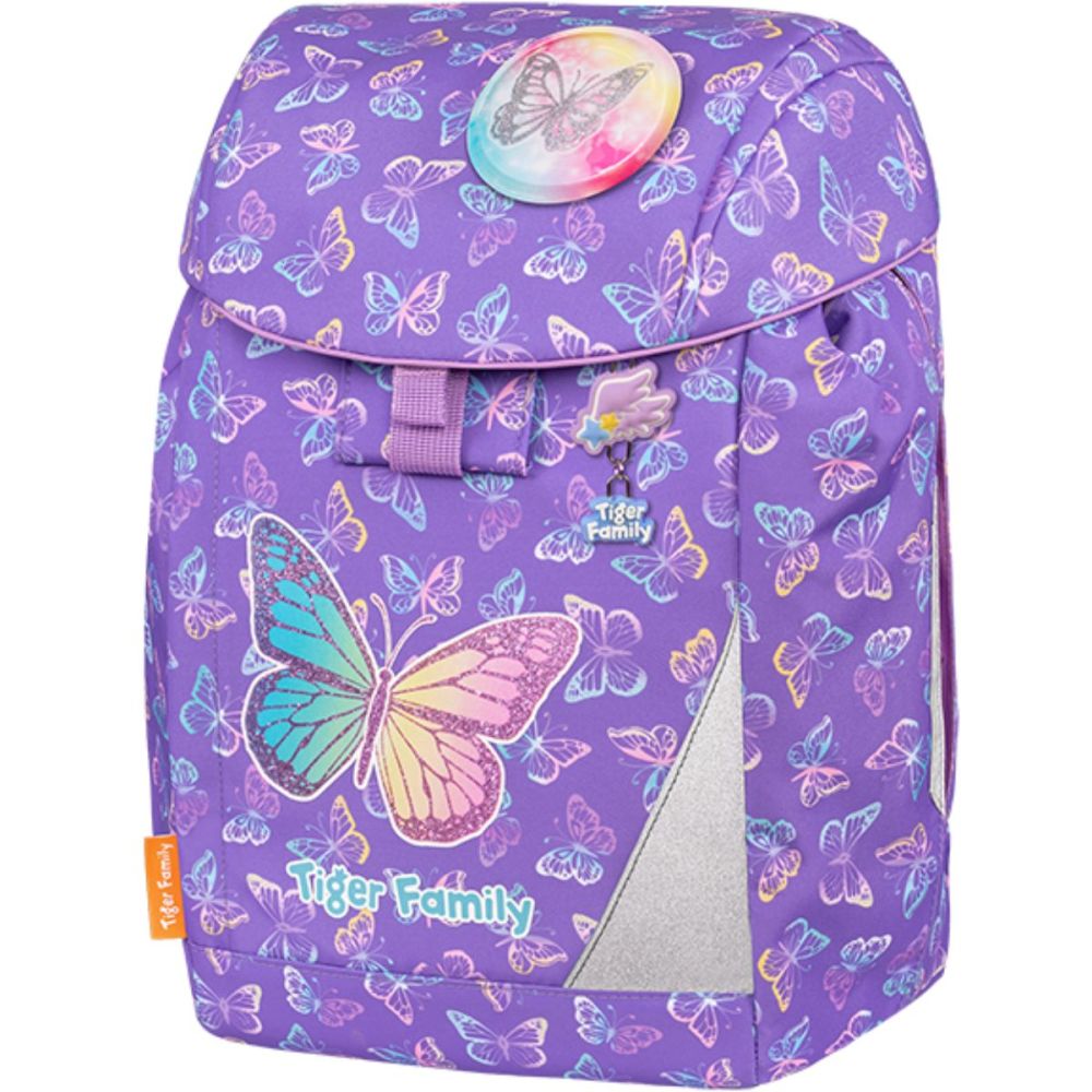 Раница, необорудвана Eggie, Tiger Family, модел Butterflies & Rainbows
