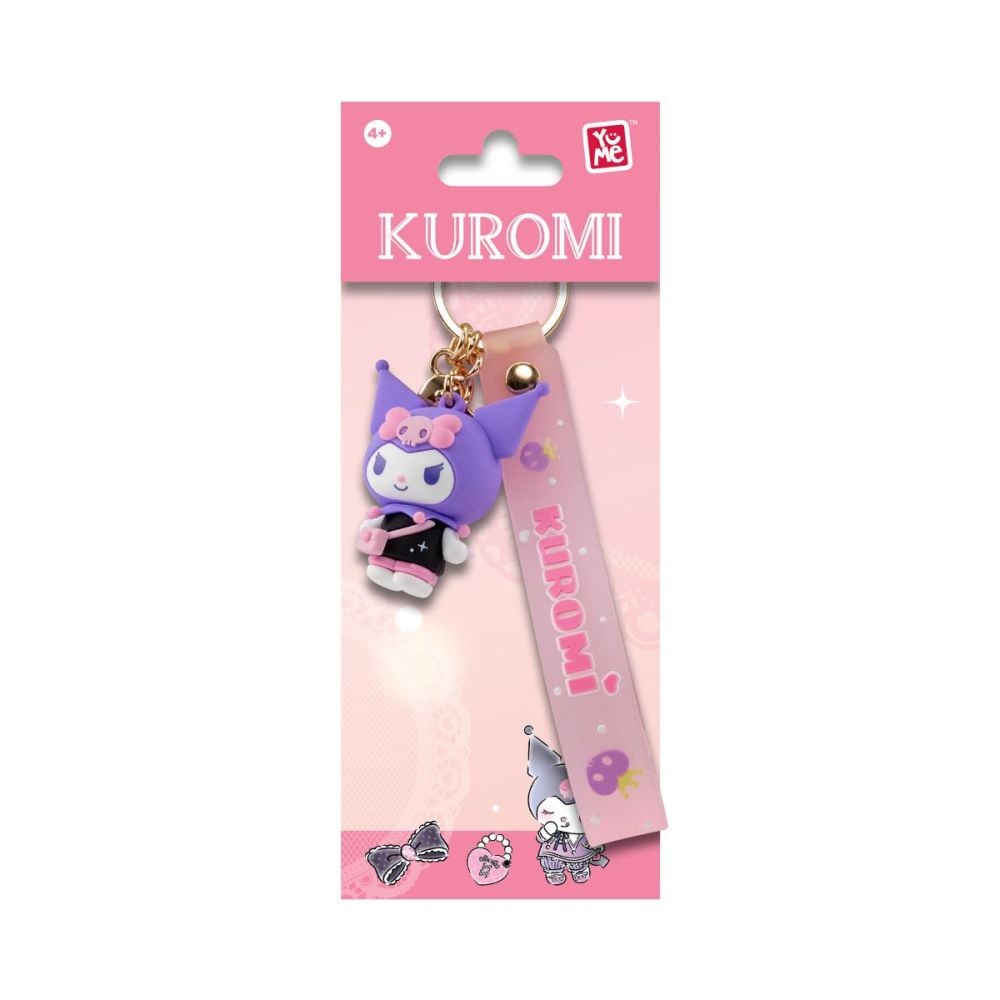 Ключодържател с каишка, Yume, Hello Kitty and Friends, Kuromi Cute Outfit Series