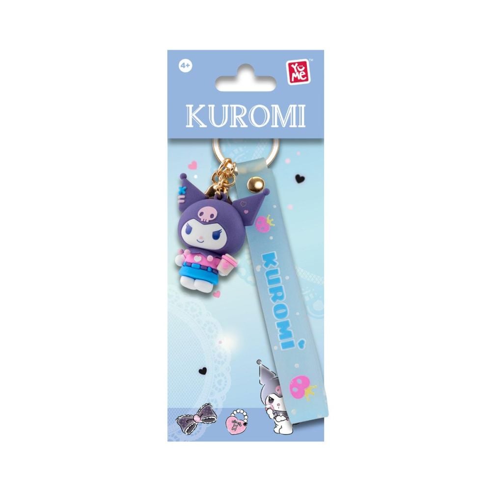 Ключодържател с каишка, Yume, Hello Kitty and Friends, Kuromi Cute Outfit Series