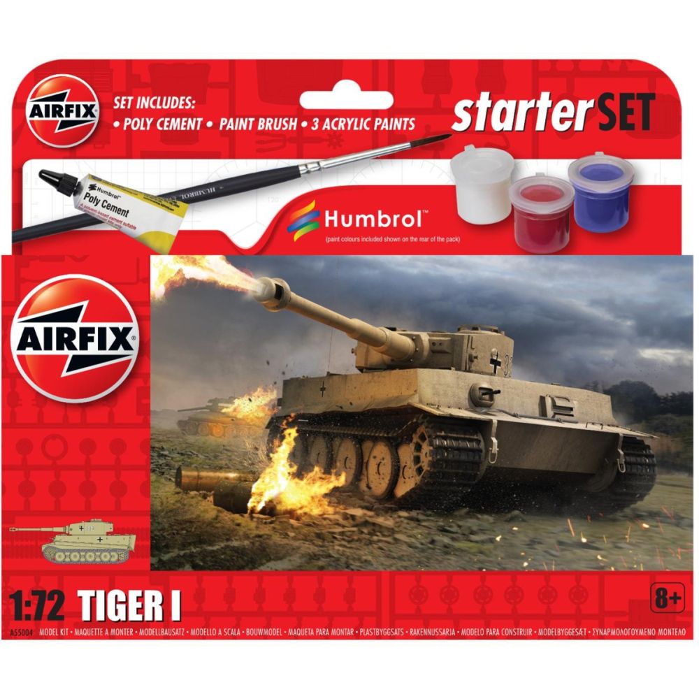 Строителен комплект, Airfix Starter Set, Tiger 1, 39 части