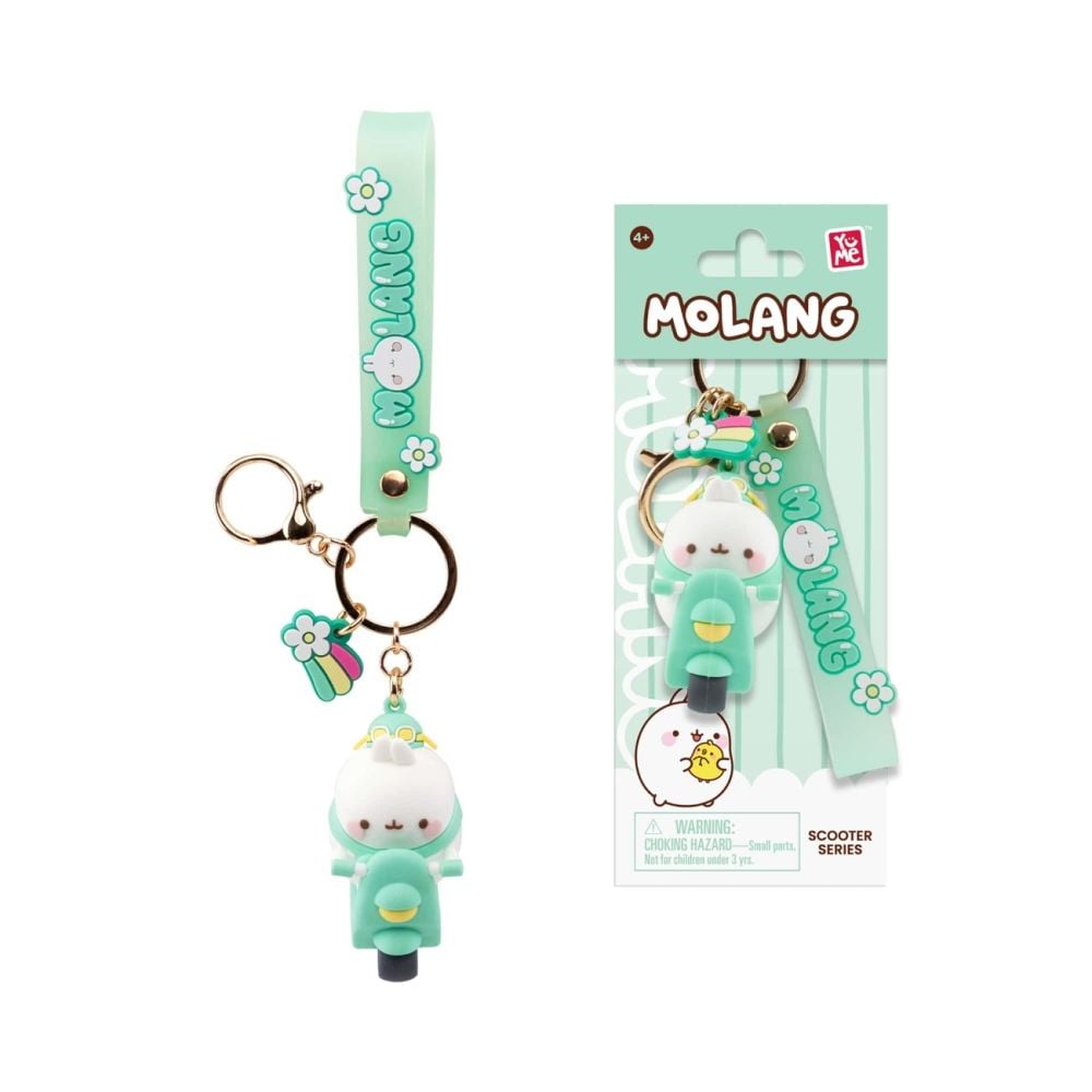 Ключодържател с висулка и каишка, Yume, Molang Scooter Series