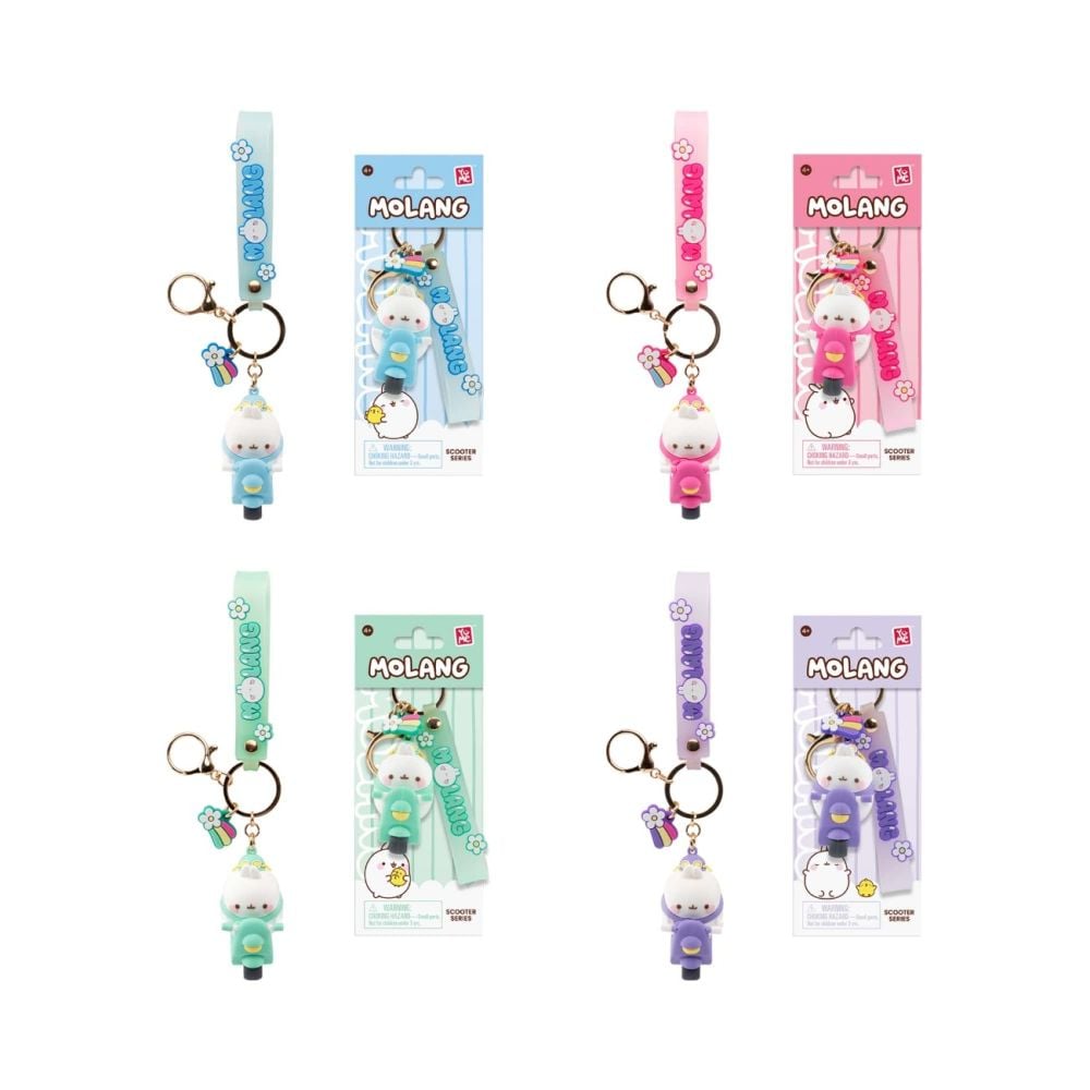 Ключодържател с висулка и каишка, Yume, Molang Scooter Series