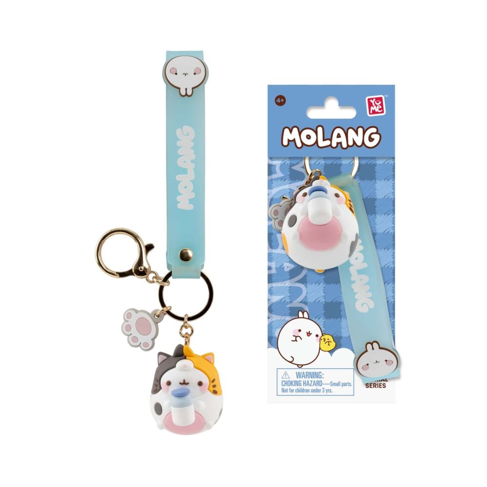 Ключодържател с висулка и каишка, Yume, Molang, Animal Costum Series