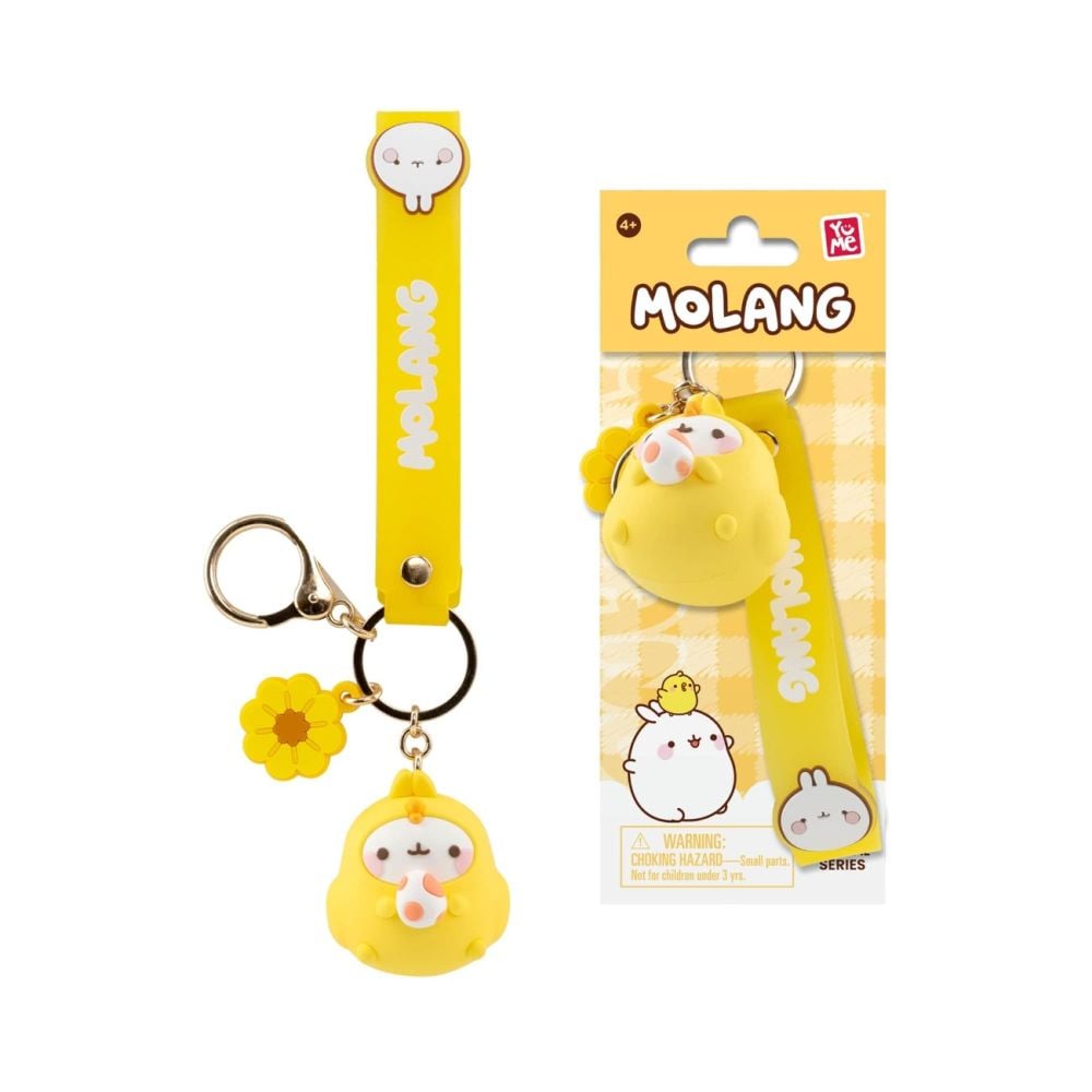 Ключодържател с висулка и каишка, Yume, Molang, Animal Costum Series