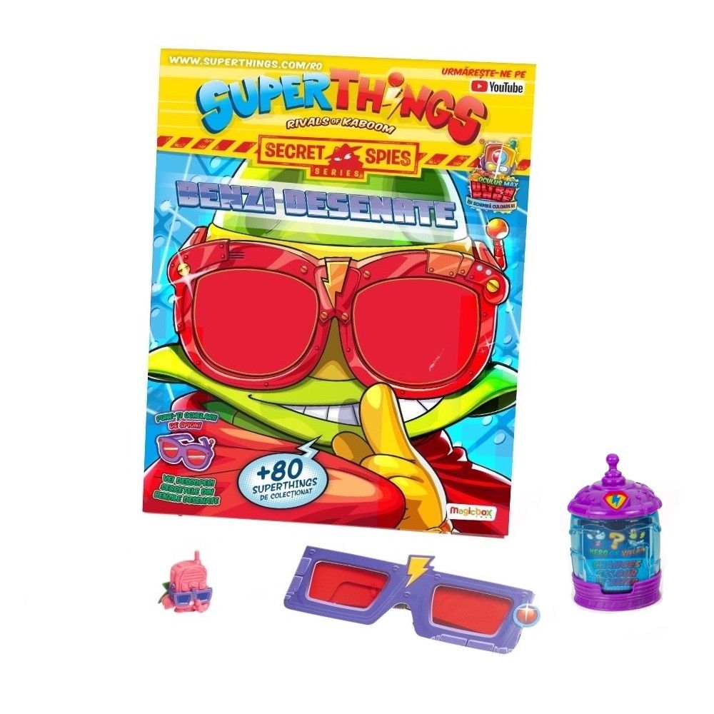 Мини фигурка и списание, SuperThings, Secret Spies
