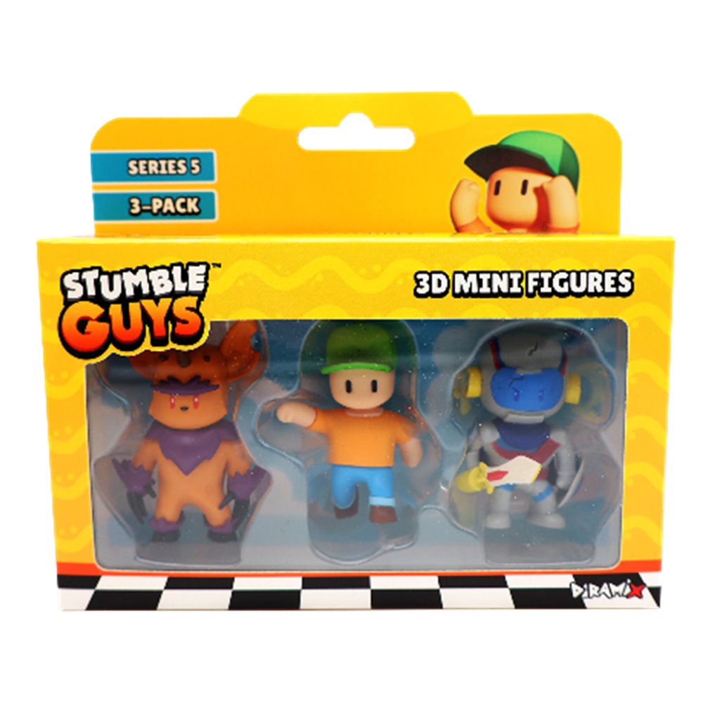Комплект 3 мини фигурки 3D, Stumble Guys, S5