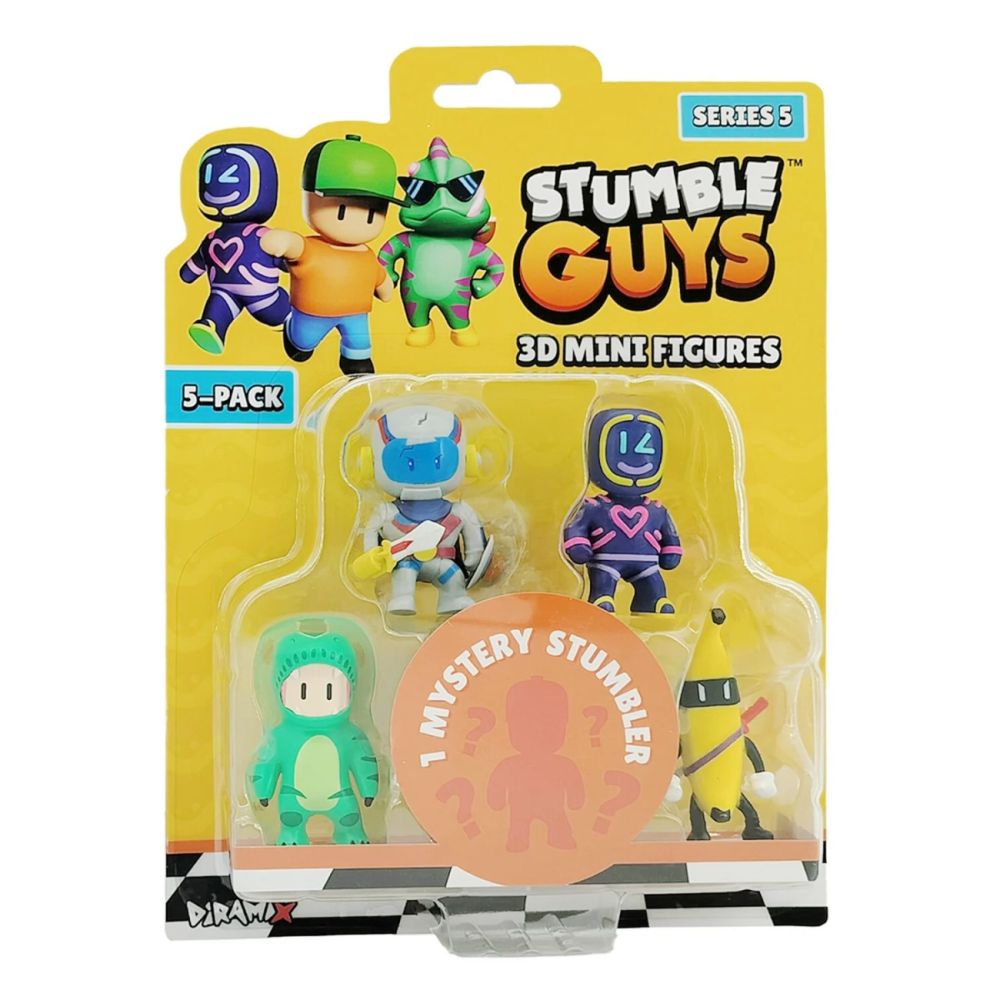 Комплект 5 мини фигурки 3D, Stumble Guys, S5