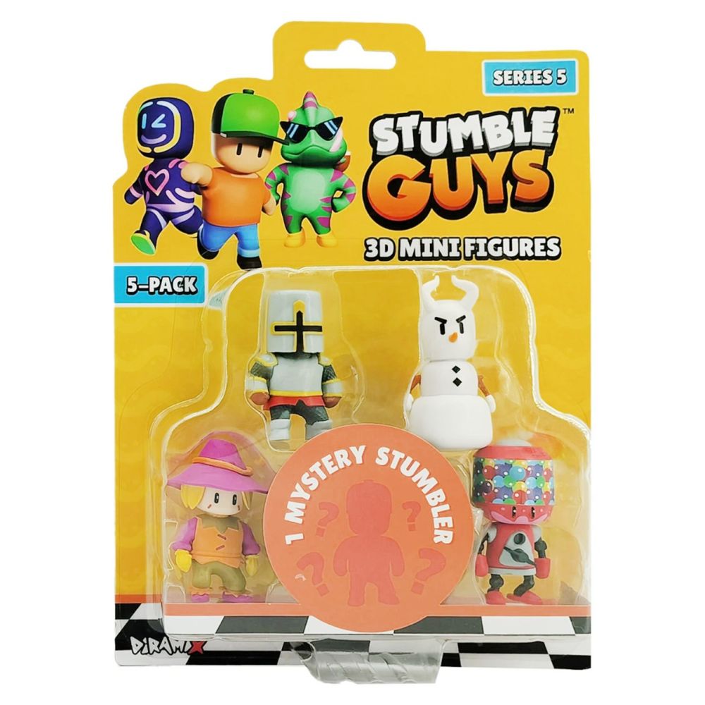 Комплект 5 мини фигурки 3D, Stumble Guys, S5