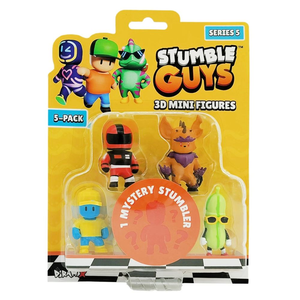 Комплект 5 мини фигурки 3D, Stumble Guys, S5