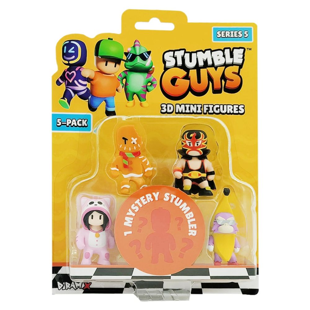 Комплект 5 мини фигурки 3D, Stumble Guys, S5