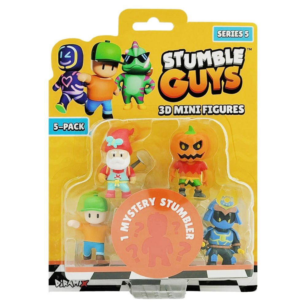 Комплект 5 мини фигурки 3D, Stumble Guys, S5