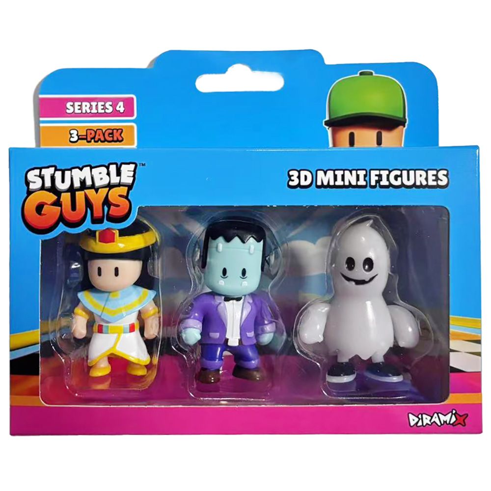 Комплект 3 мини 3D фигурки, Stumble Guys, S4