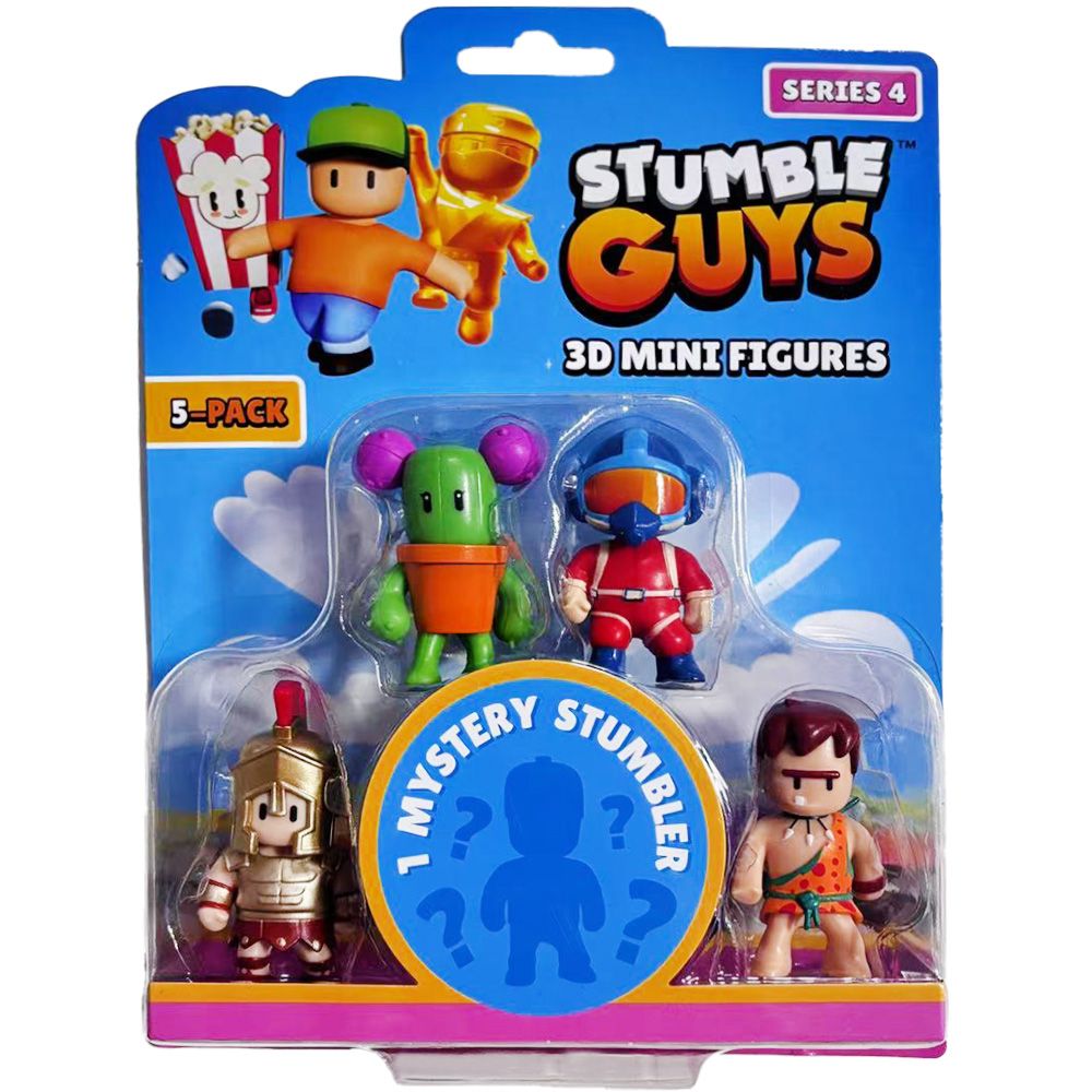 Комплект 5 мини 3D фигурки, Stumble Guys, S4