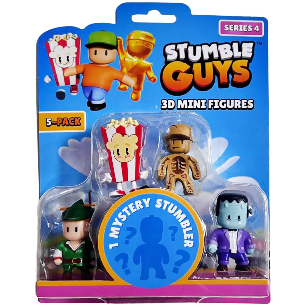 Комплект 5 мини 3D фигурки, Stumble Guys, S4