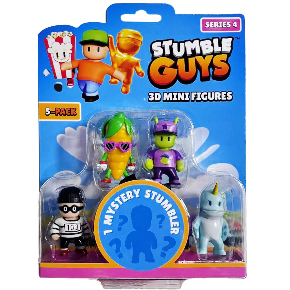 Комплект 5 мини 3D фигурки, Stumble Guys, S4