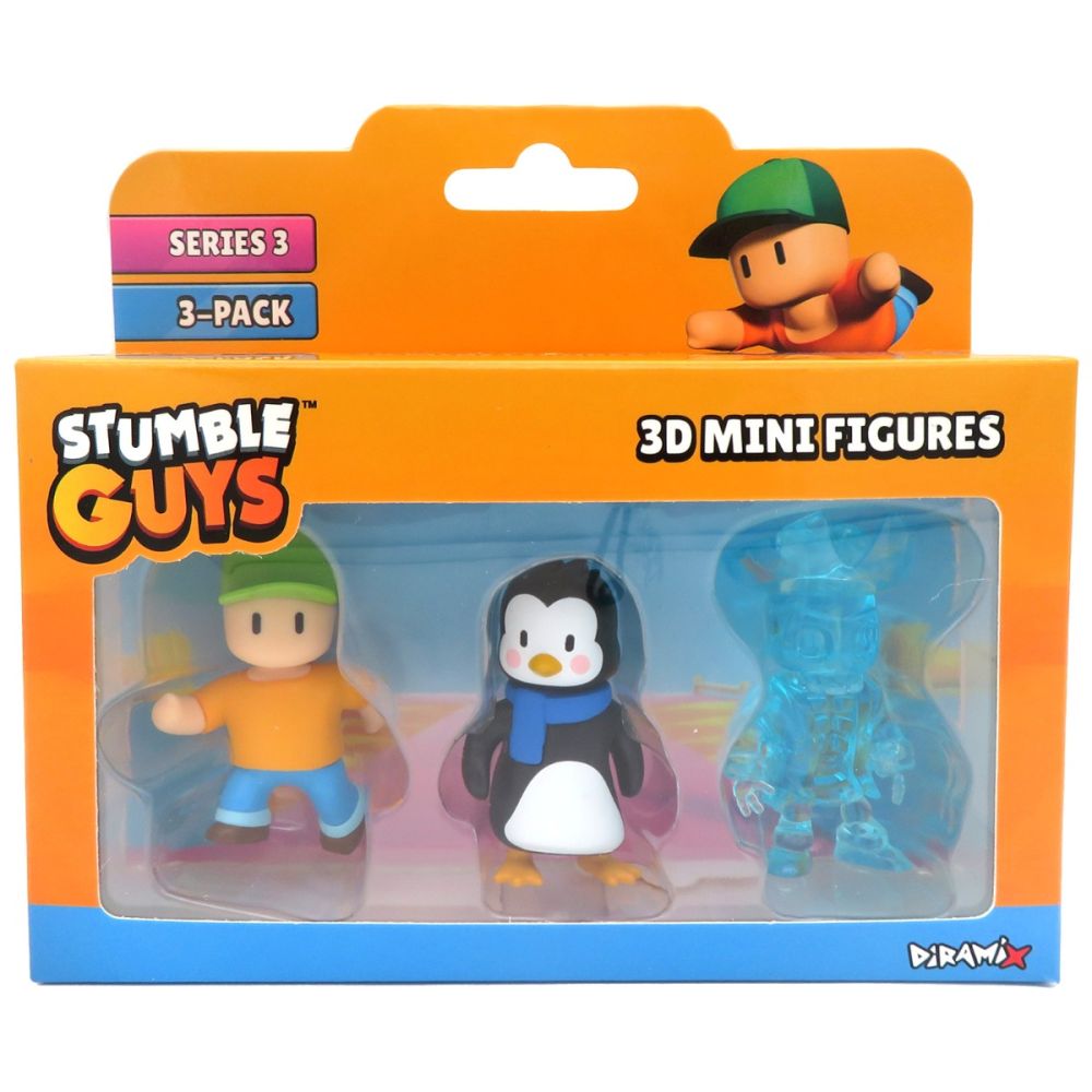 Комплект 3 мини фигурки Stumble Guys 3D, S3