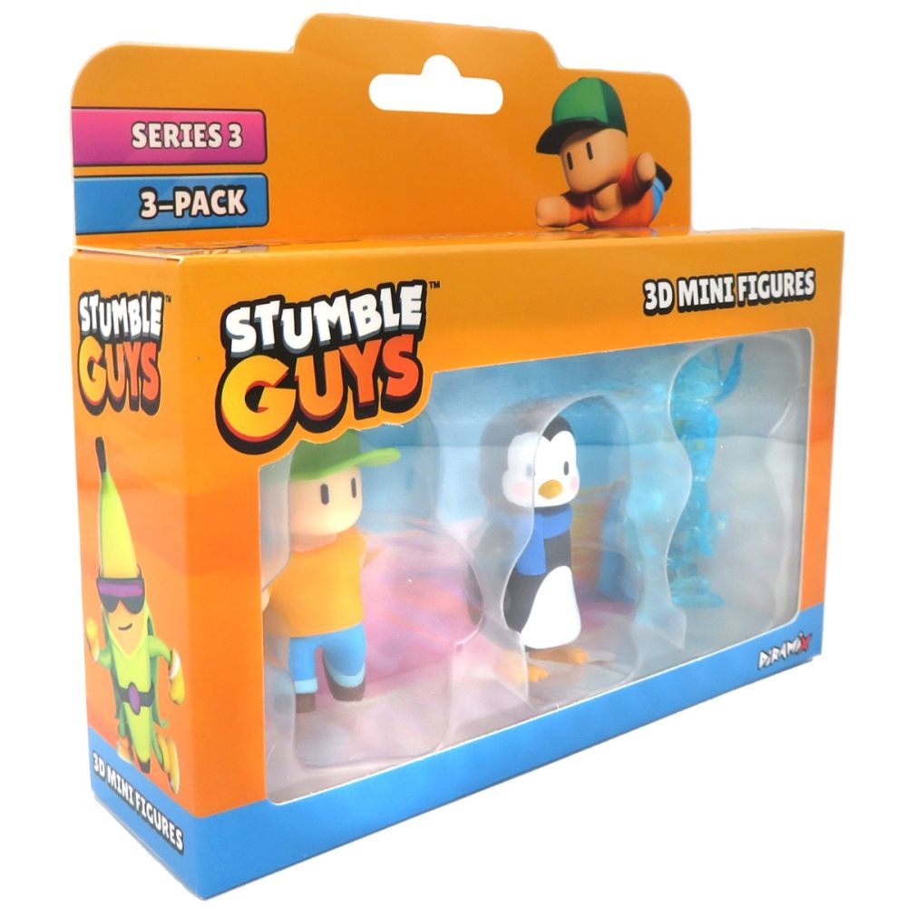 Комплект 3 мини фигурки Stumble Guys 3D, S3