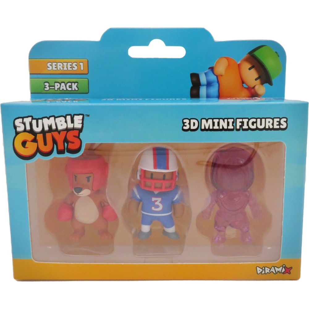Комплект 3 мини фигурки Stumble Guys, 3D S1
