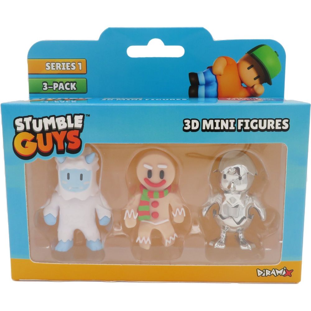 Комплект 3 мини фигурки Stumble Guys, 3D S1