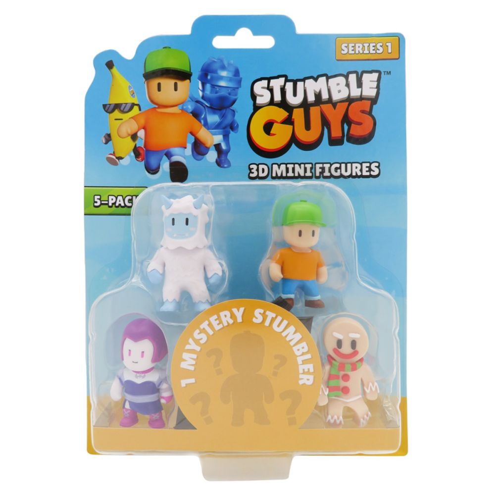 Комплект 5 мини фигурки Stumble Guys, 3D S1